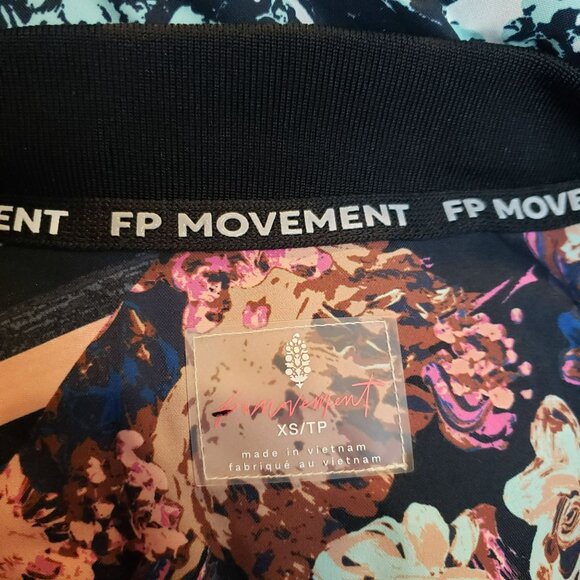 Free People Movement Bunny Slope Ski Jacket Colorful Stripe Floral Puffer Pink - Picture 5 of 16